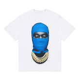 BIG FACE T shirts Pure Cotton High-Street Fashion