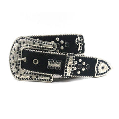 Hip-hop punk rhinestone belt horsehair y2k decoration