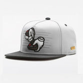 Trendy flat brimmed snapback hatscartoon