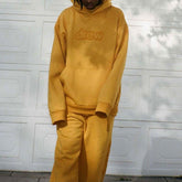 DREW HOUSE Hoodie Blue and yellow, pure cotton texture