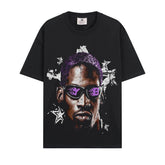 BIG FACE T shirts Pure Cotton High-Street Fashion
