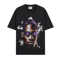 BIG FACE T shirts Pure Cotton High-Street Fashion