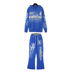Hellstar Hoodie And Pants Two-Piece Set High-quality pure cotton high-street clothing