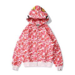 Bathing Ape Bape Hoodie Spring and Autumn Zipper Hoodie Sweater