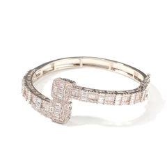 Bracelet HiphopT Square Zirconium Men's Bracelet Gold Plated ins St. Valentine's