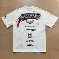 Hellstar T shirts High-street style, pure cotton, loose fit