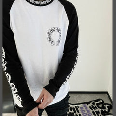 CHH Heart Long Sleeve Shirt Unisex Fashion Loose Long Sleeve Shirt
