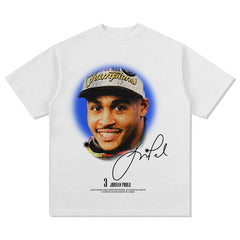 BIG FACE T shirts Pure Cotton High-Street Fashion