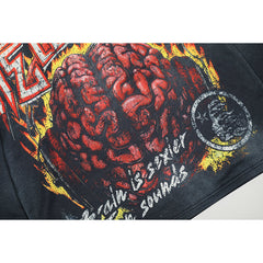 Hellstar Long Sleeve Shirts Hip-hop loose oversize High-quality pure cotton high-street clothing