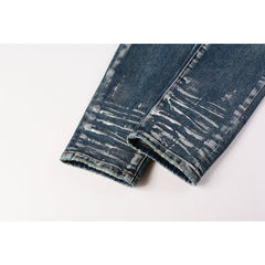 Mens trendy purple jeans 100% cotton Pure Cotton High Street Trend