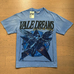 Valeforever Vale T Shirts Retro blue trendy print