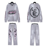 Hellstar Hoodie And Pants Two-Piece Set High-quality pure cotton high-street clothing