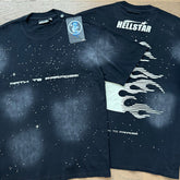 Hellstar T-Shirt Rhinestone High-quality pure cotton high-street clothing