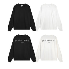 IH NOM UH NIT Crew neck sweatshirt High-quality pure cotton streetwear style