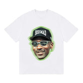 BIG FACE T shirts Pure Cotton High-Street Fashion