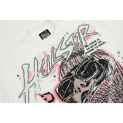 Hellstar T-shirt Direct Printing Pattern High-quality pure cotton high-street clothing