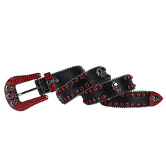 Hip-hop punk rhinestone belt skull accessories