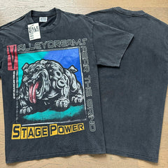 VALE T Shirts Trendy High-Street Washed Black