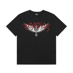 Revenge T Shirts High-quality streetwear with trendy Painted decoration
