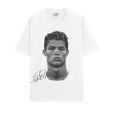 BIG FACE T shirts Pure Cotton High-Street Fashion
