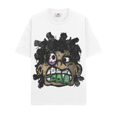 BIG FACE T shirts Pure Cotton High-Street Fashion