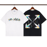OFF WHITE T SHIRTS High-quality pure cotton high-street style