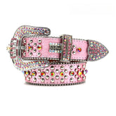 Hip-hop punk rhinestone belt crown pattern