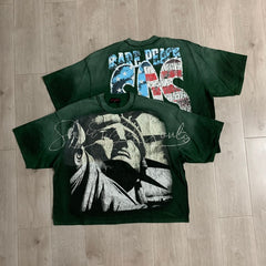 RARE PEACE T SHIRTS High-quality streetwear made from 260g pure cotton fabric.