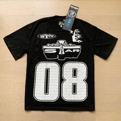 Hellstar T Shirts Retro style high street trend High-quality pure cotton high-street clothing