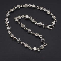 CHH Chrome heart Cross Necklace Dice Cross Vintage Cross Flower Men's and Women's Necklaces