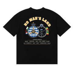 Rhude T Shirts Blue printed pattern letters