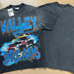 Valeforever Vale T Shirts Washed black with a distressed finish