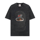 BIG FACE T shirts Pure Cotton High-Street Fashion