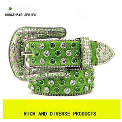 Hip-hop punk rhinestone belt y2k punkfashion