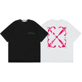 OFF WHITE T SHIRTS High-quality pure cotton high-street style
