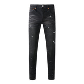 Mens trendy purple jeans 100% cotton Pure Cotton High Street Trend