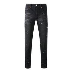 Mens trendy purple jeans 100% cotton Pure Cotton High Street Trend