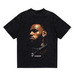 BIG FACE T shirts Pure Cotton High-Street Fashion