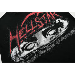 Hellstar T-shirt Direct Printing Pattern High-quality pure cotton high-street clothing