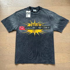 Valeforever Vale T Shirts Washed black with a distressed finish
