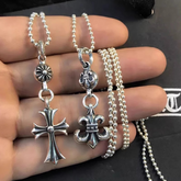 CHH Chrome heart Cross Necklace Male Vintage