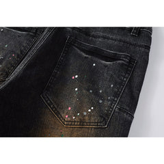 Mens trendy purple jeans 100% cotton Pure Cotton High Street Trend
