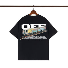 OFF WHITE T SHIRTS High-quality pure cotton high-street style