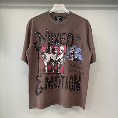 MIXED EMOTION T SHIRTS High-quality streetwear made from 260g pure cotton fabric.