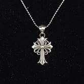 CHH Chrome heart Cross Necklace Cross Vintage Pendant Versatile for Men and Women