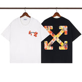 OFF WHITE T SHIRTS High-quality pure cotton high-street style