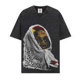 BIG FACE T shirts Pure Cotton High-Street Fashion