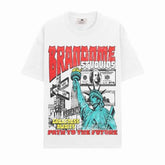 BIG FACE T shirts Pure Cotton High-Street Fashion