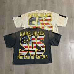 RARE PEACE T SHIRTS High-quality streetwear made from 260g pure cotton fabric.