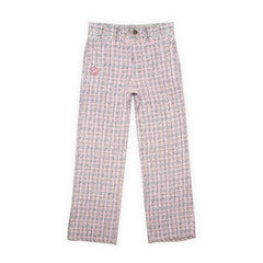 DREW HOUSE trousers Chanel-style embroidery